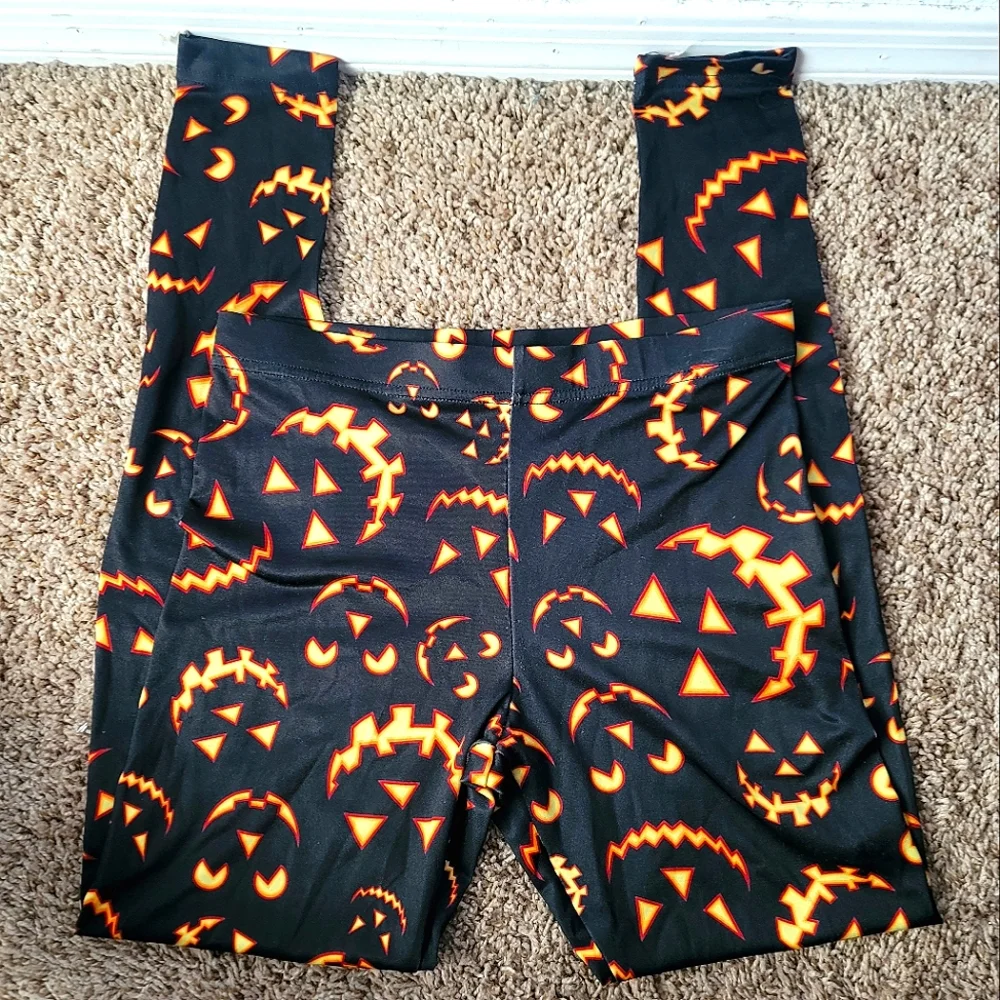 Modern Lux Pumpkin Leggings Womens S - Picture 1 of 4